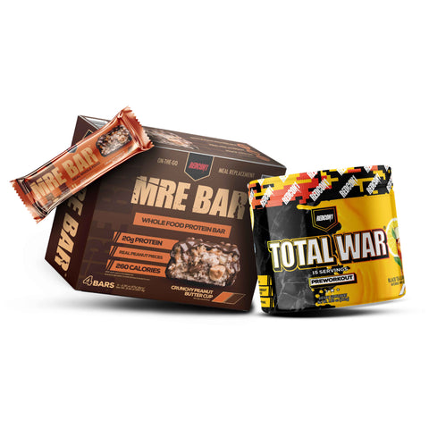 MRE Protein 4 Pack and Total War 15 Servings Bundle
