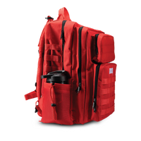 Red Tactical Backpack - Side
