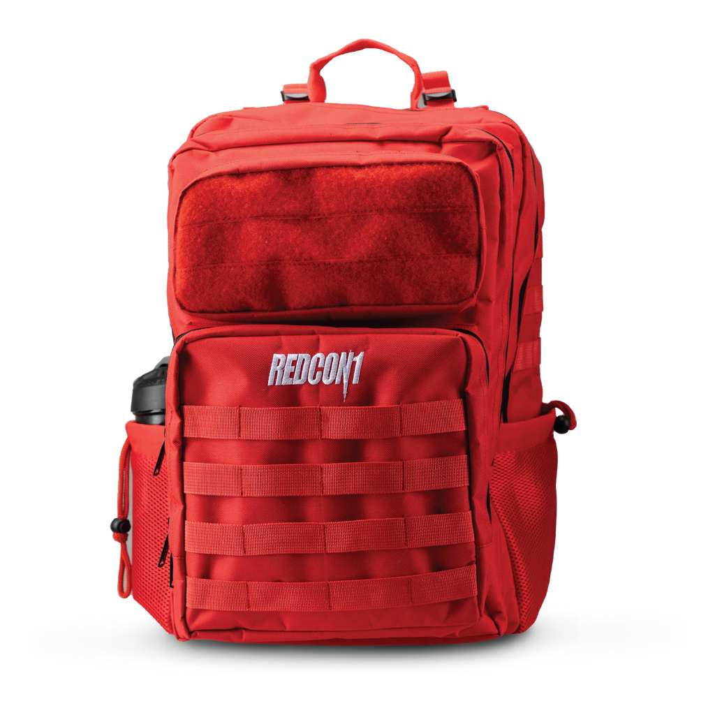 Red Tactical Backpack - Front