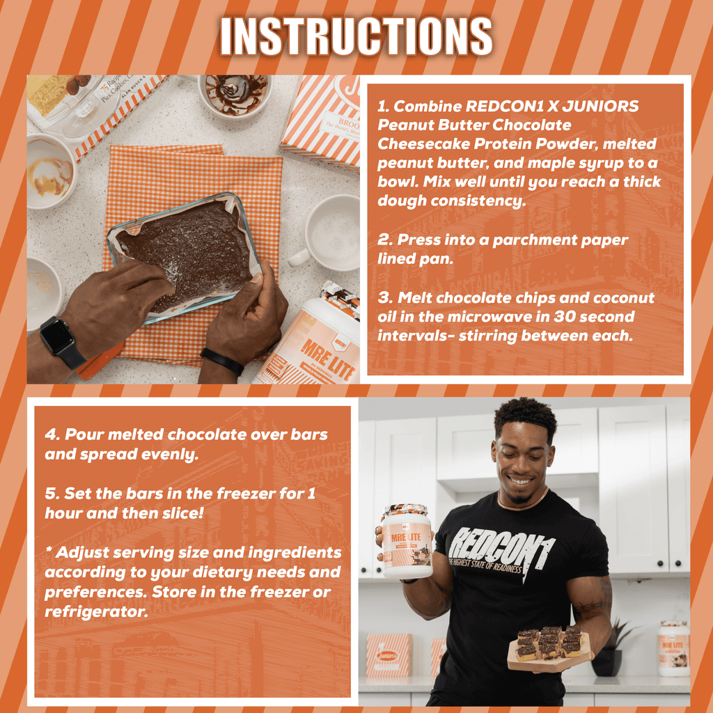 MRE Lite Junior - Peanut Butter Cheesecake Instructions