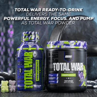TOTAL WAR Ready To Drink Preworkout (12 Servings) -Side by Side