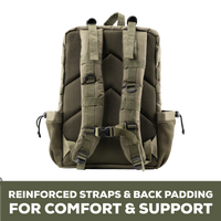 Tactical Green Backpack - Comfort & Support