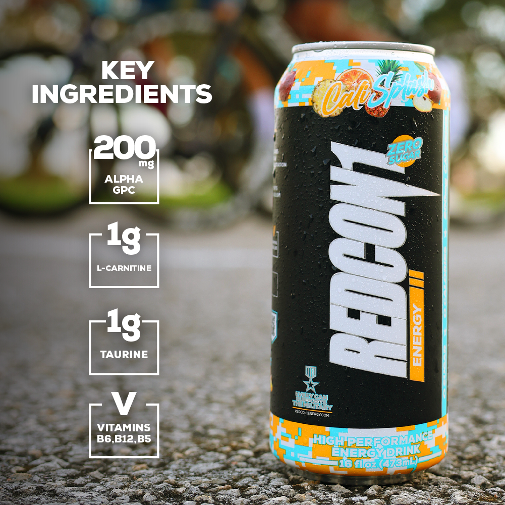 REDCON1 ENERGY - Cali Splash Key Ingredients