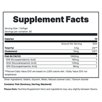 Basic Training Fish Oil Supplement Fact