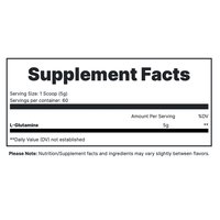 Glutamine Supplement Fact