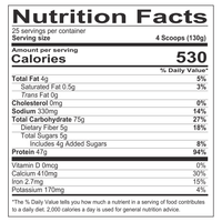 MRE Meal Replacement, Whole Food Protein (7 LB) - Cookies N Cream Supplement Facts