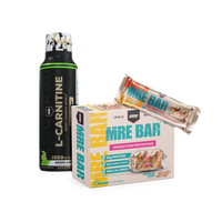 MRE Protein Bar 4 Pack and L-Carnitine Bundle