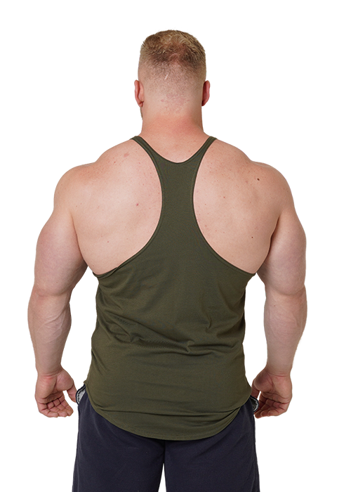 THSOR Military Green Stringer With Model Back View