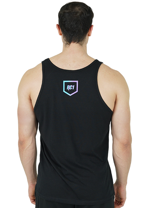 VICE CITY SUNSET PERFORMANCE TANK With Model Back View 
