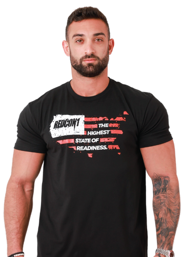 Black & Red Highest State of America Shirt
