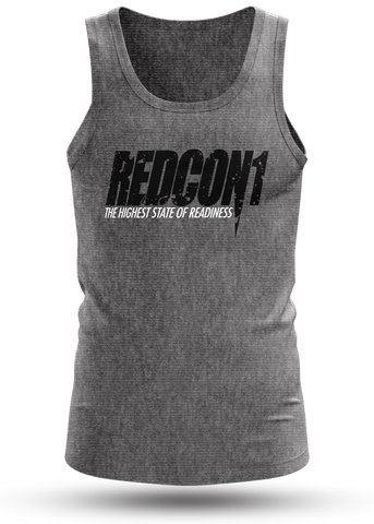 Black REDCON1 OG Logo on Grey Tank Top